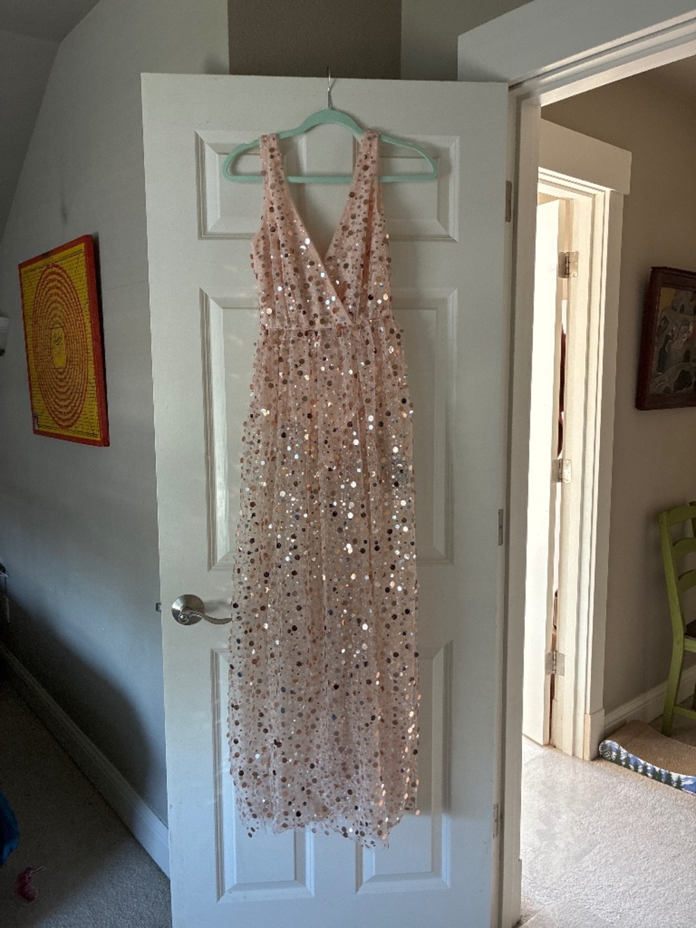 Sequin sleeveless dress